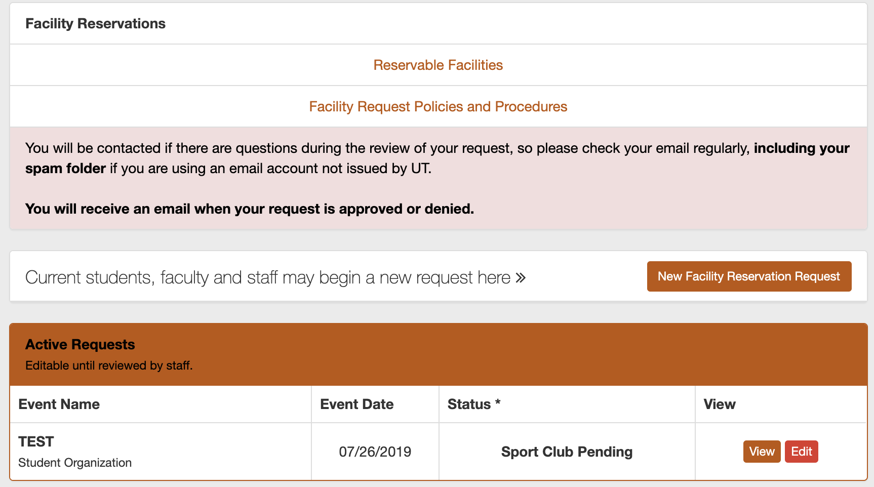 krokodille ankomme selvbiografi How to Submit Special Event Request - University of Texas Sport Club  Association - UT Austin Wikis